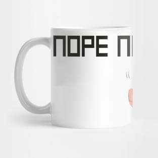 Nope Not Today Funny Quote With Hands Graphic illustration Mug